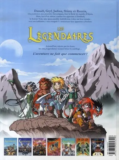 Verso de l'album Les Légendaires Tome 7 Aube et Crépuscule