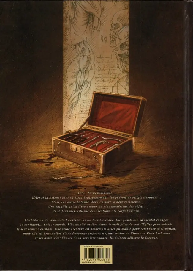 Verso de l'album La Licorne Tome 4 Le Jour du baptême