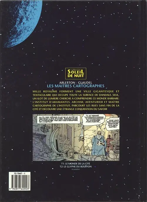 Verso de l'album Les Maîtres cartographes Tome 1 Le monde de la cité
