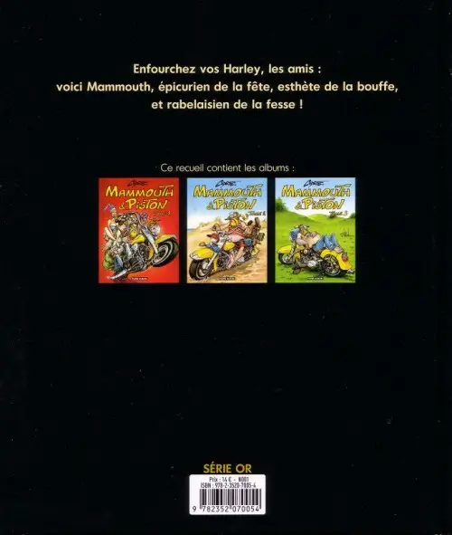 Verso de l'album Mammouth & Piston
