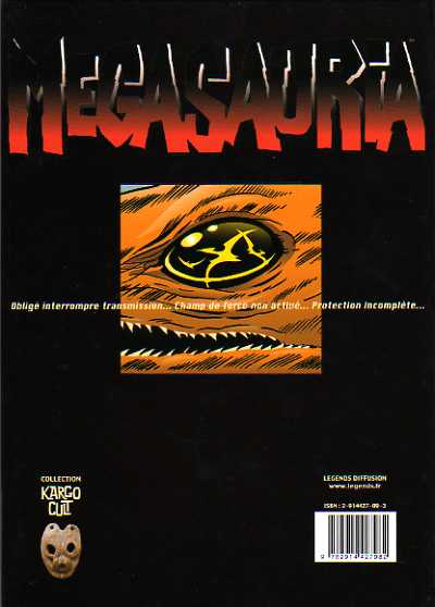 Verso de l'album Megasauria Tome 1 Avalanches