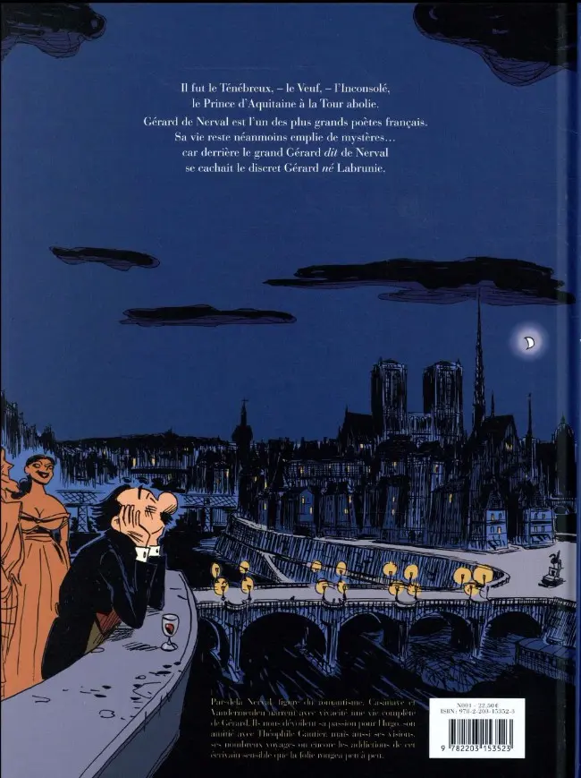 Verso de l'album Nerval l'inconsolé