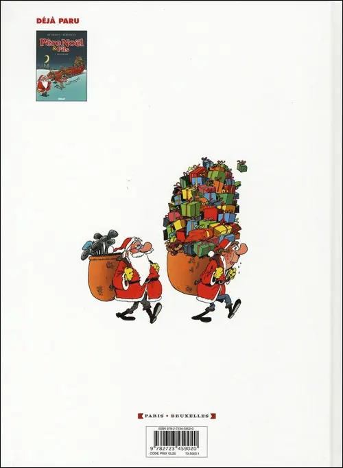 Verso de l'album Père Noël & Fils Tome 2 Embûches de Noël