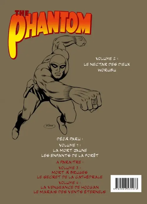Verso de l'album The Phantom Tome 2 Le nectar des dieux / Worubu