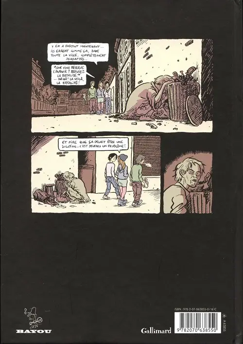 Verso de l'album Post Mortem Tome 1