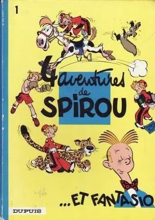 Couverture de l'album Spirou et Fantasio Tome 1 4 aventures de Spirou ...et Fantasio