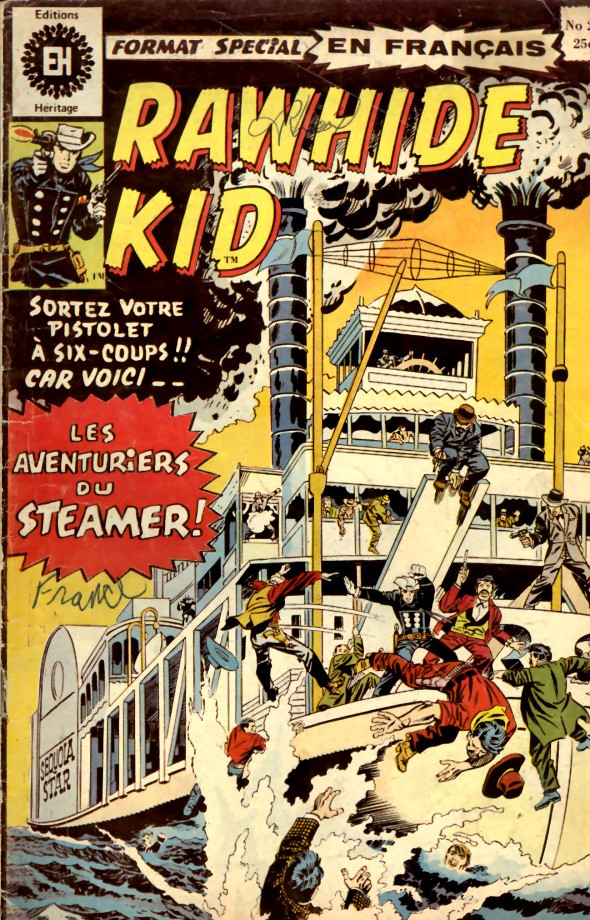 Couverture de l'album Rawhide Kid N° 26 Les aventuriers du steamer !