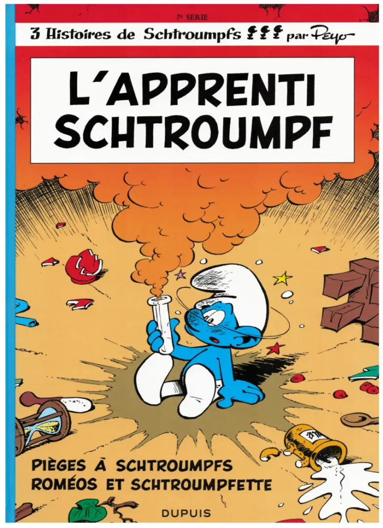 Couverture de l'album Les Schtroumpfs Tome 7 L'apprenti Schtroumpf