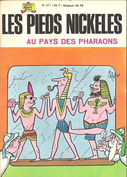 Couverture de l'album Les Pieds Nickelés Tome 47 Les pieds nickelés au pays des pharaons