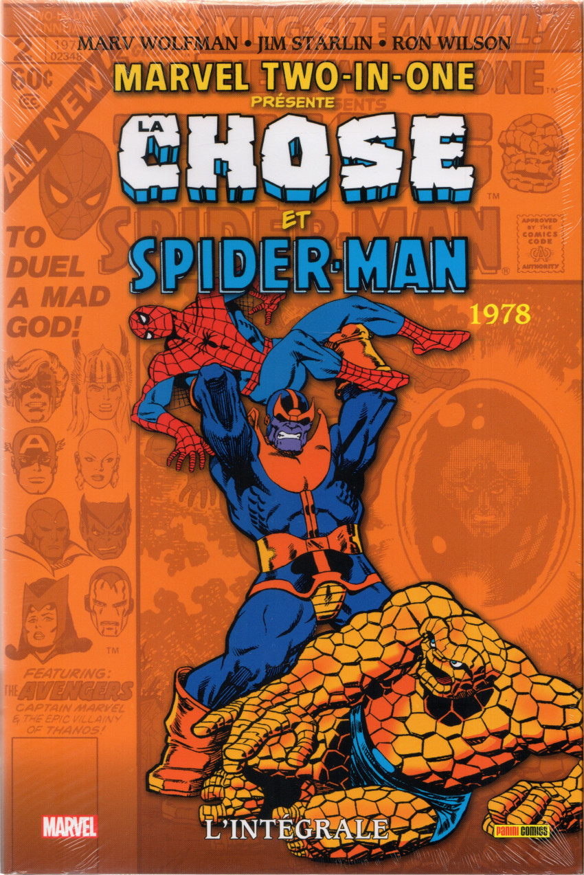 Couverture de l'album Marvel Two-in-One - L'intégrale Tome 4 Chose et Spider-Man - 1978