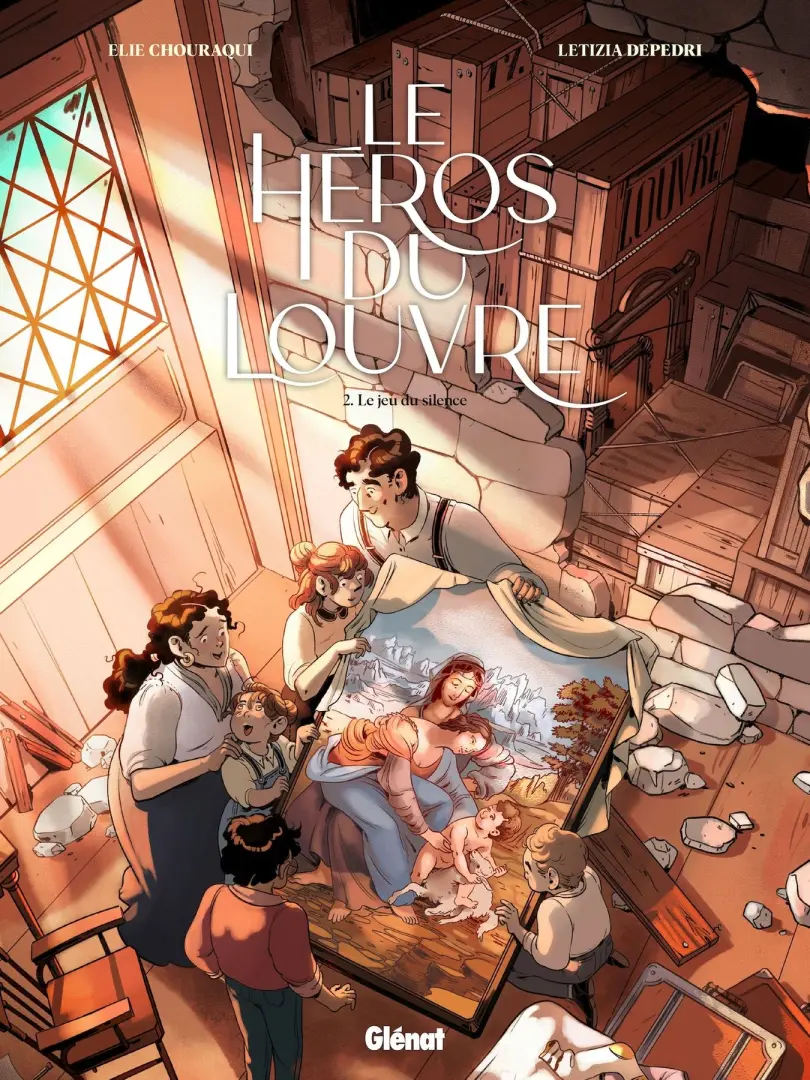Couverture de l'album Le Héros du Louvre 2 Le jeu du silence