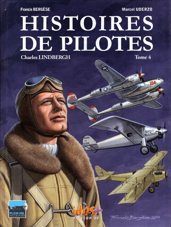 Couverture de l'album Histoires de pilotes Tome 4 Charles Lindberg
