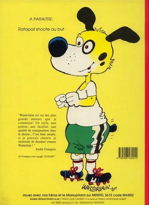 Verso de l'album Ratapoil Tome 1 Roi du foot et l'équipe des poussins