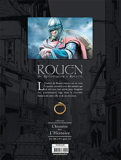 Verso de l'album Rouen Tome 1 De Rotomagus à Rollon