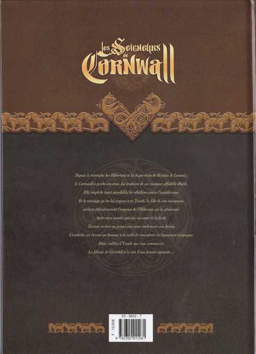 Verso de l'album Les seigneurs de Cornwall Tome 2 La filleule des Fées