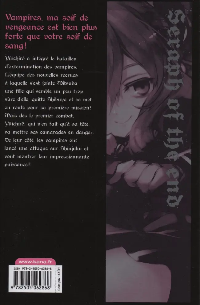 Verso de l'album Seraph of the End 3