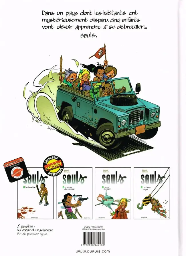 Verso de l'album Seuls Tome 4 Les Cairns rouges