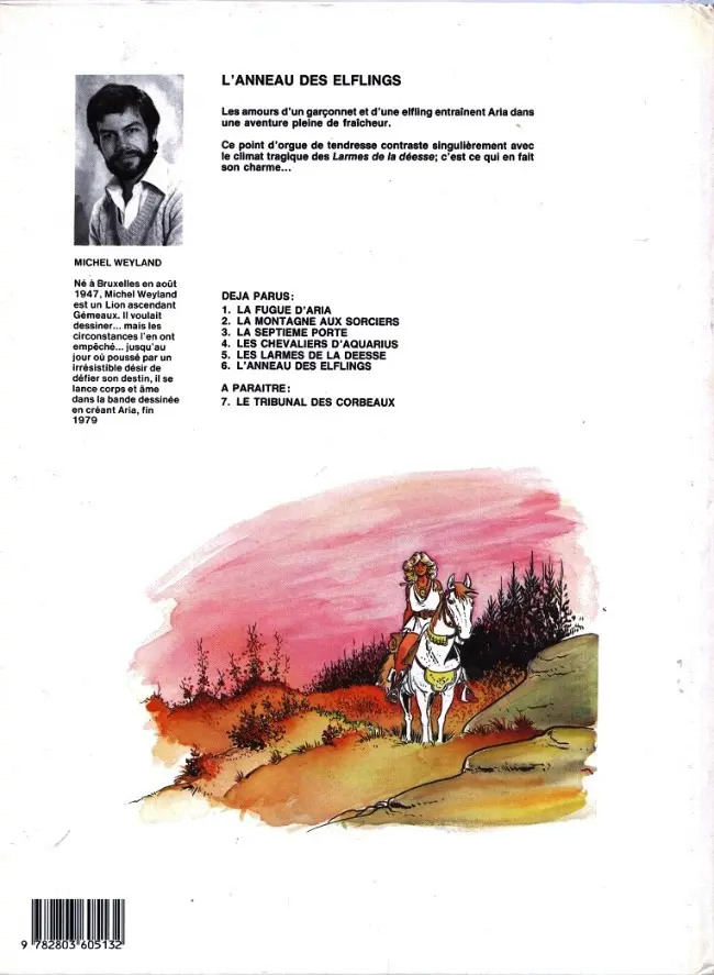 Verso de l'album Aria Tome 6 L'anneau des Elflings