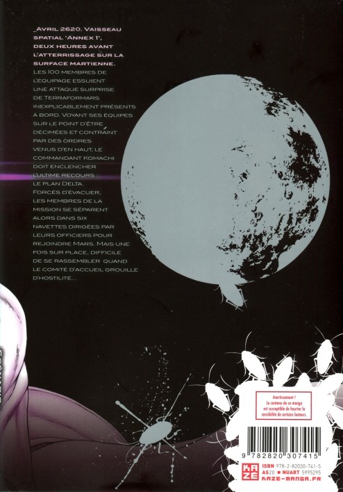 Verso de l'album Terra formars 3