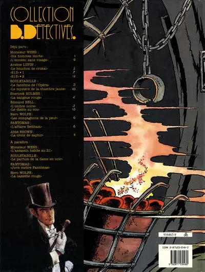 Verso de l'album Arsène Lupin Tome 3 813 - Les trois crimes