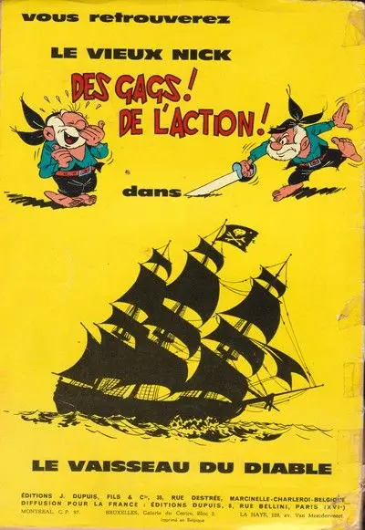Verso de l'album Le Vieux Nick et Barbe-Noire Tome 1 Pavillons noirs