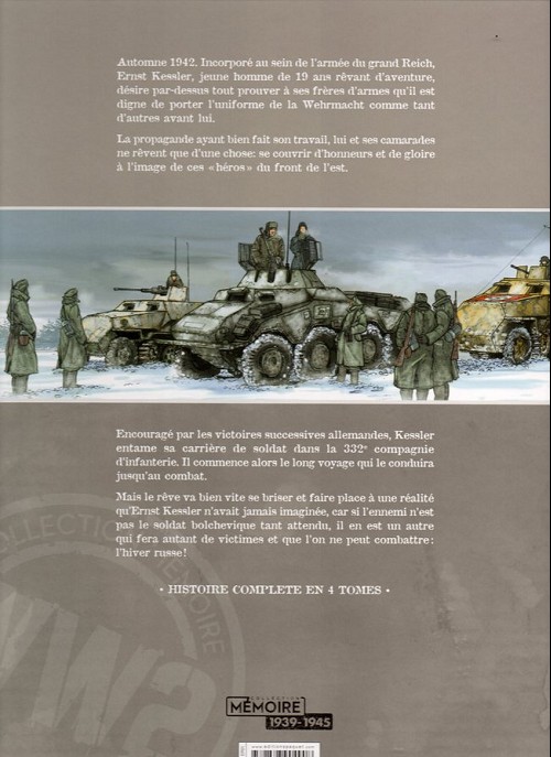 Verso de l'album L'Armée de l'Ombre Tome 1 L'hiver russe