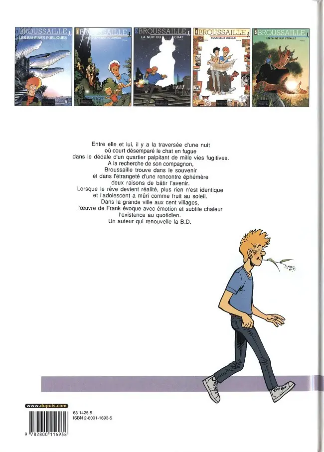 Verso de l'album Broussaille Tome 3 La nuit du chat