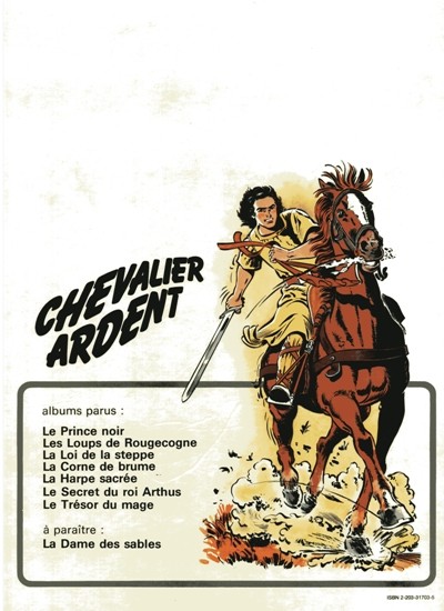 Verso de l'album Chevalier Ardent Tome 3 La loi de la steppe