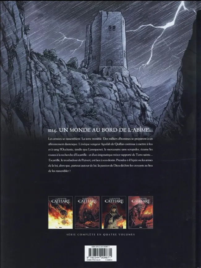 Verso de l'album Le Dernier Cathare Tome 2 Le sang des hérétiques