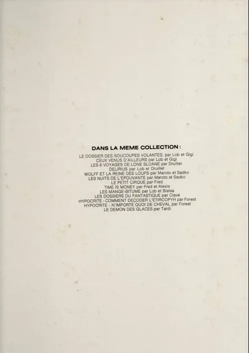 Verso de l'album Le Dossier des soucoupes volantes Tome 2 Ceux venus d'ailleurs