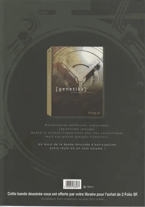 Verso de l'album Genetiks™ Tome 1 [1]