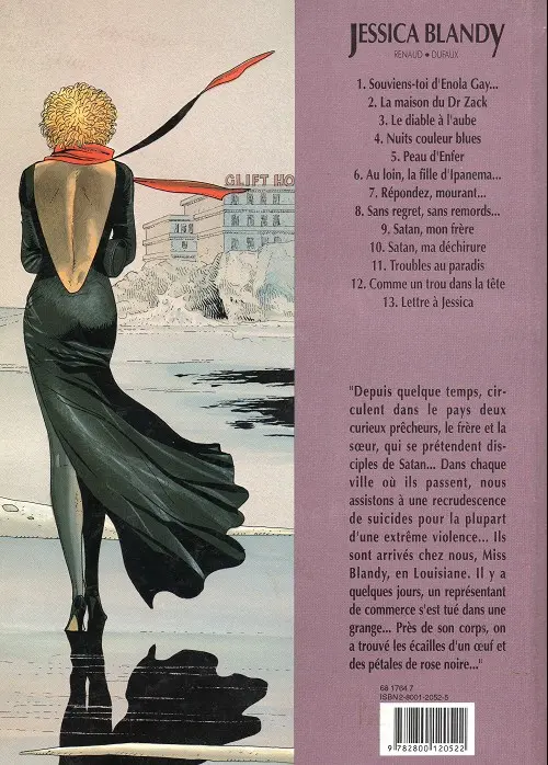 Verso de l'album Jessica Blandy Tome 9 Satan, mon frère