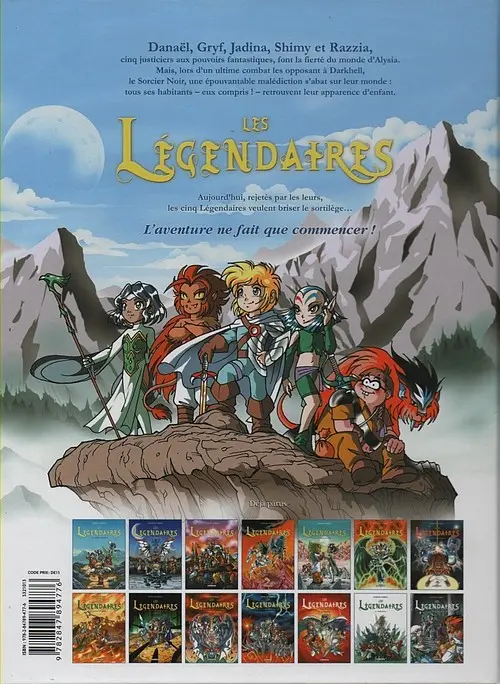 Verso de l'album Les Légendaires Tome 2 Le gardien