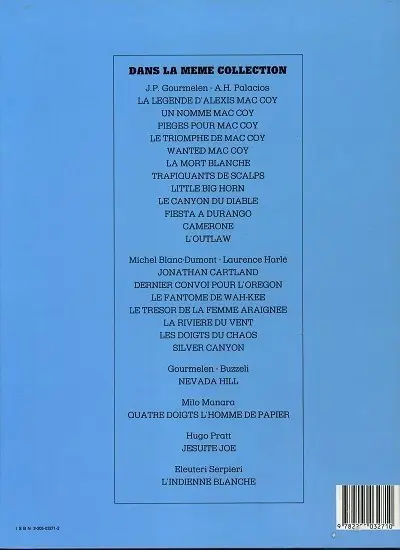 Verso de l'album Mac Coy Tome 5 Wanted Mac Coy