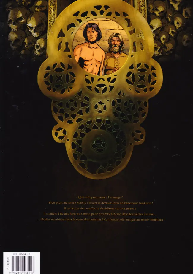 Verso de l'album Merlin Tome 8 L'aube des armes