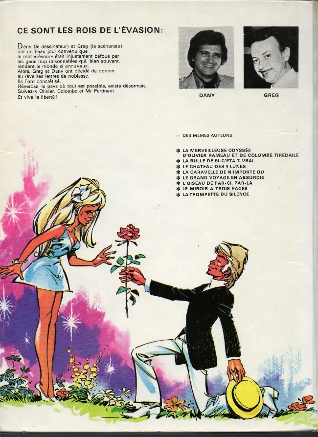 Verso de l'album Olivier Rameau Tome 4 La caravelle de n'importe où