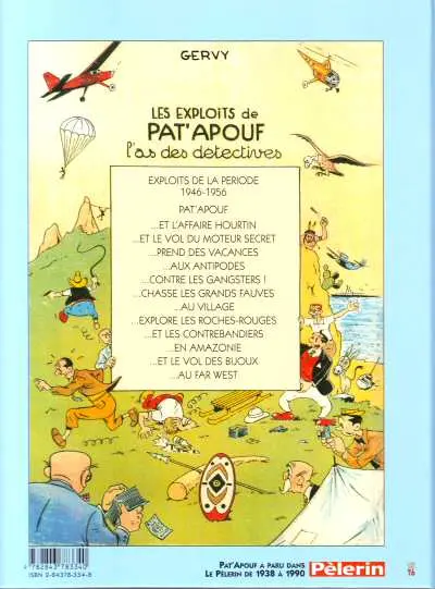 Verso de l'album Editions du Triomphe Tome 4 Pat'Apouf contre les gangsters !