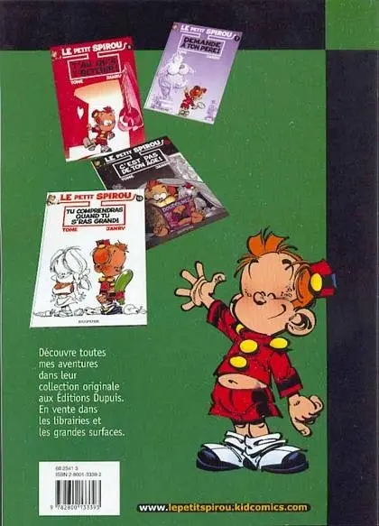 Verso de l'album Le Petit Spirou Tome 3 Mais ! Qu'est-ce que tu fabriques ?