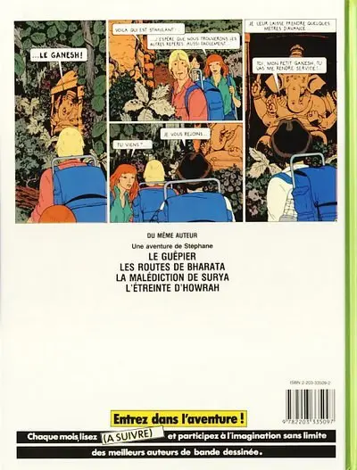 Verso de l'album Stéphane Clément Tome 5 La malédiction de Surya
