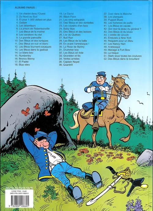 Verso de l'album Les Tuniques Bleues Tome 3 Et pour quinze cents dollars en plus