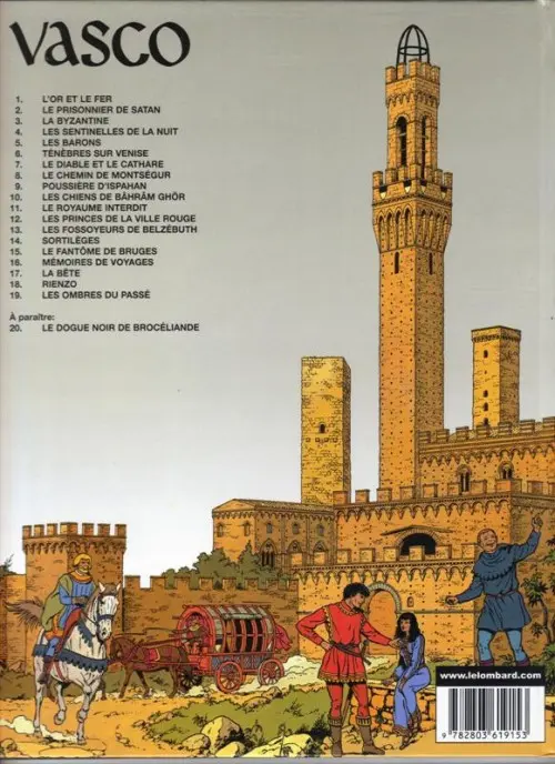 Verso de l'album Vasco Tome 1 L'or et le fer