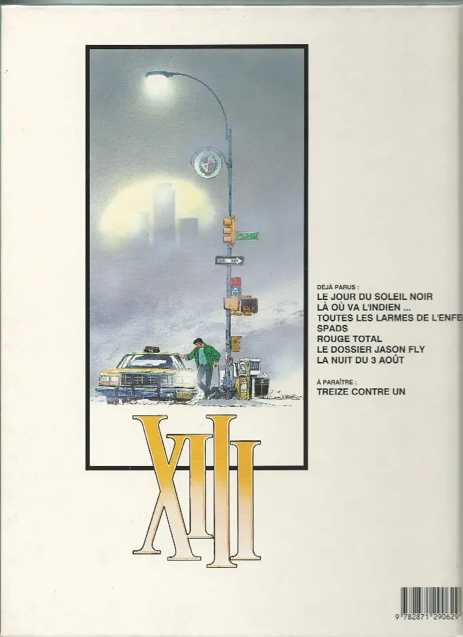 Verso de l'album XIII Tome 7 La nuit du 3 août
