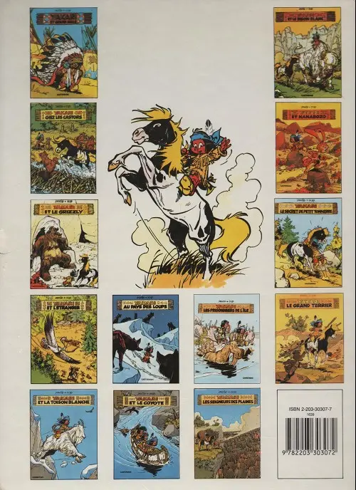 Verso de l'album Yakari Tome 7 Yakari et l'étranger