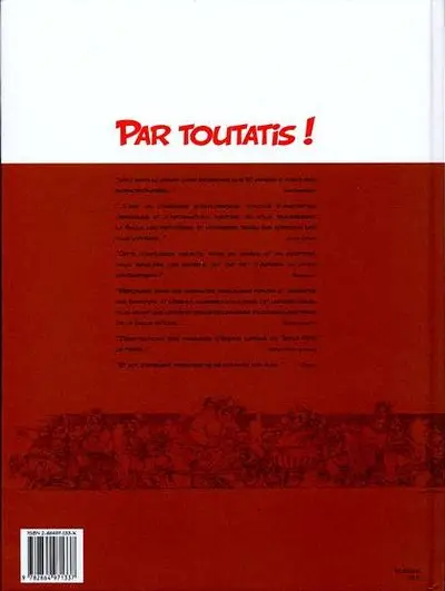 Verso de l'album Le livre d'Astérix le Gaulois
