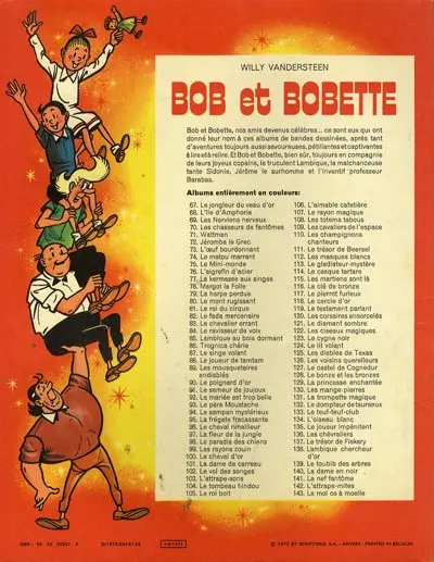 Verso de l'album Bob et Bobette Tome 142 L'attrape-mites