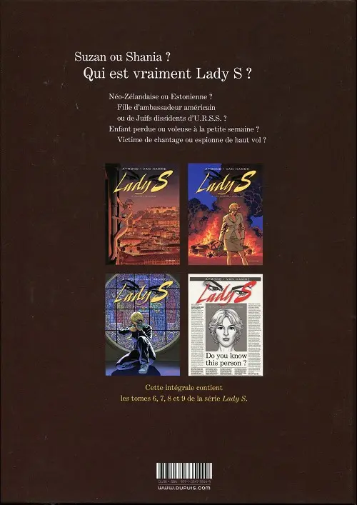 Verso de l'album Lady S. Intégrale 2