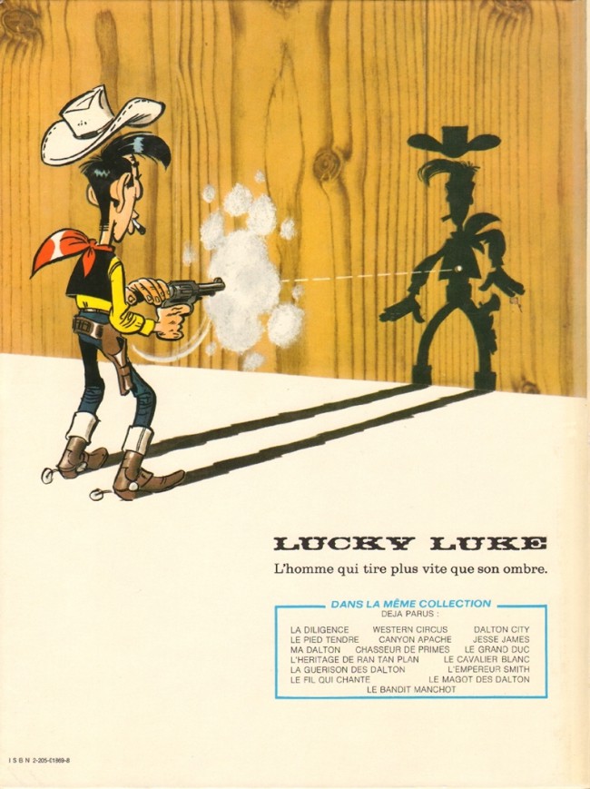 Verso de l'album Lucky Luke Tome 48 Le bandit manchot