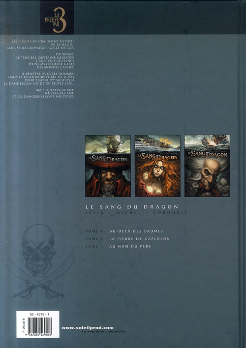 Verso de l'album Le Sang du dragon Intégrale Tomes 1 à 3