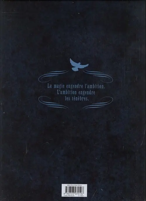 Verso de l'album BlackStone Tome 1 Les magiciens