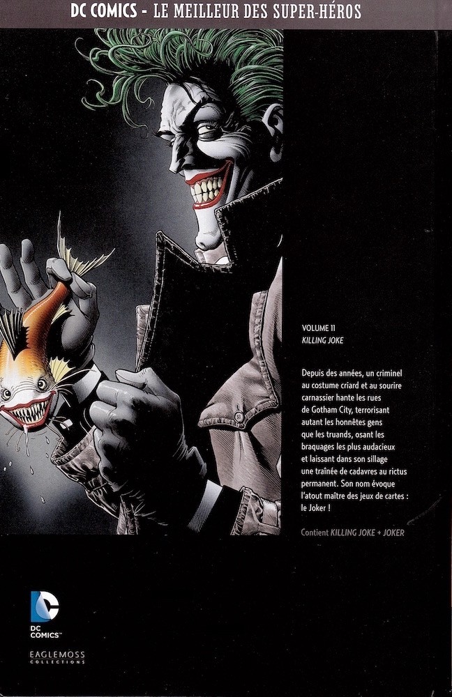 Verso de l'album DC Comics - Le Meilleur des Super-Héros Volume 11 Batman - Killing Joke